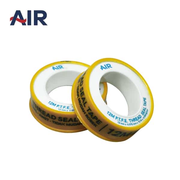 AIR Seal Tape – Seltip / Isolasi Drat Pipa Kran PTFE Kuning 10 Meter